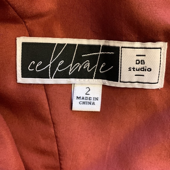 Floor Length David’s Bridal Cinnamon Dress - Picture 2 of 4